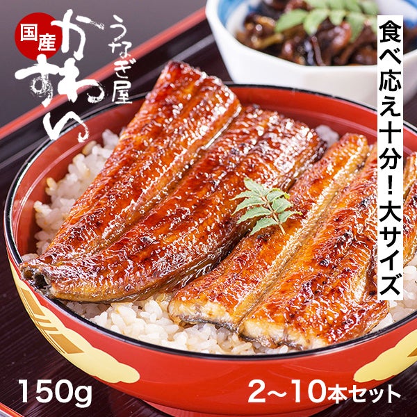 国産大サイズうなぎ蒲焼き 150g (送料無料 鰻 ギフト) | うなぎ屋